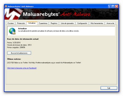 Malwarebytes Anti-Malware v1.45 ML (Español), Escanea tu Sistema y Elimina los Malware
